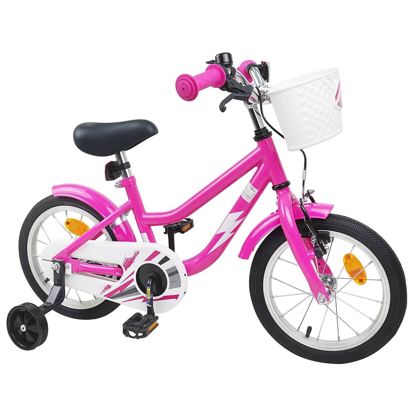 Børnecykel 14 tommer anbefalet til 3-5 år gammel Mørk pink