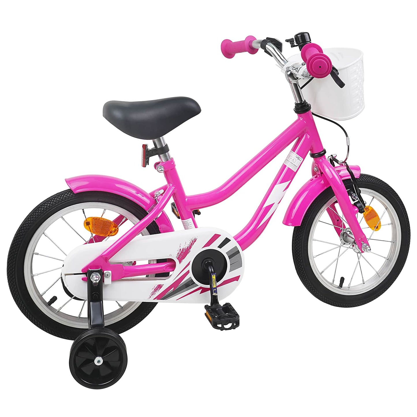 Børnecykel 14 tommer anbefalet til 3-5 år gammel Mørk pink