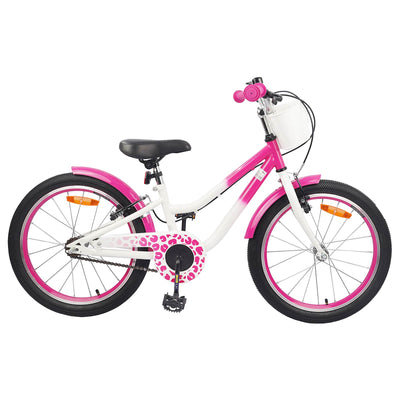 Børnecykel Med Trænehjul 18 tommer til 5-7 år gammel Lyserød