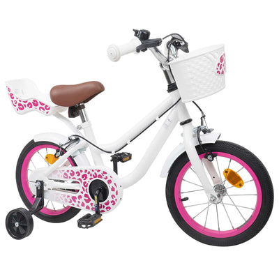 Børnecykel Med Trænehjul 12 tommer til 2-4 år gamle Hvid