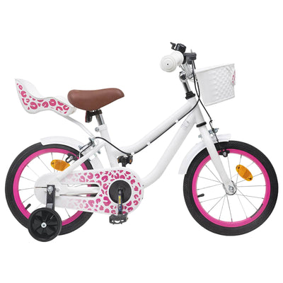 Børnecykel Med Trænehjul 12 tommer til 2-4 år gamle Hvid