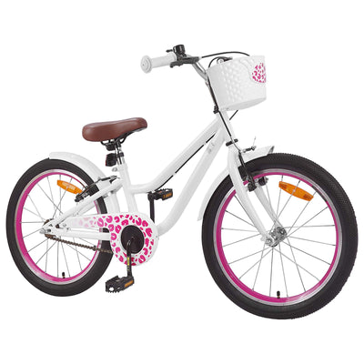Børnecykel 20 tommer til børn i alderen 6-11 år Hvid