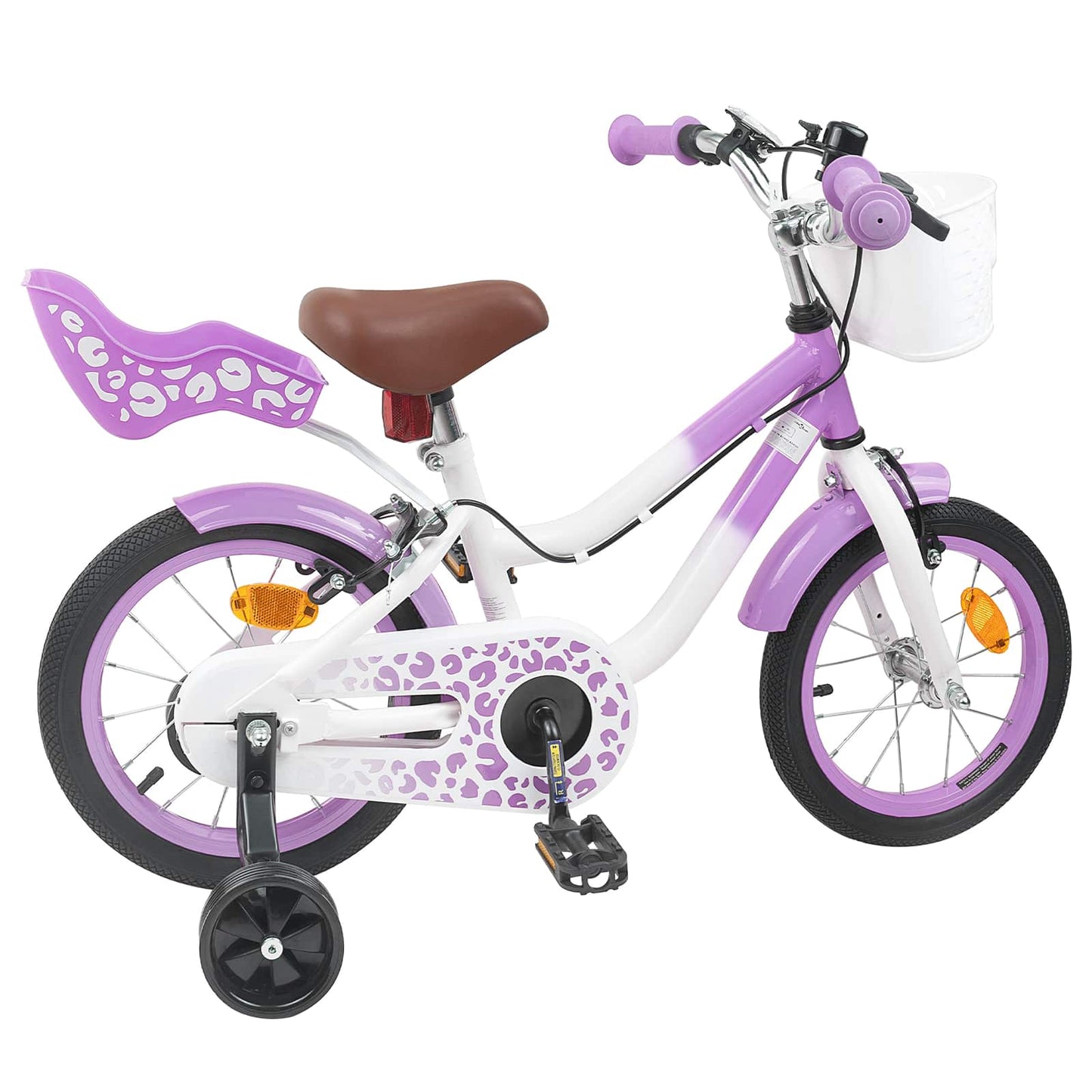 Børnecykel Med Trænehjul 12 tommer til 2-4 år gamle Lilla