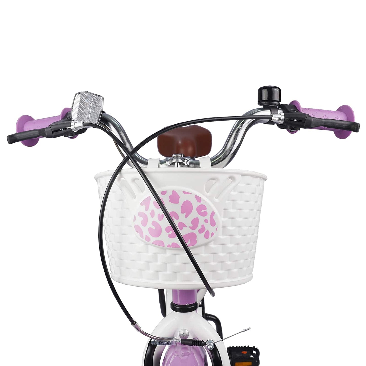 Børnecykel Med Trænehjul 18 tommer til 5-7 år gammel Lilla