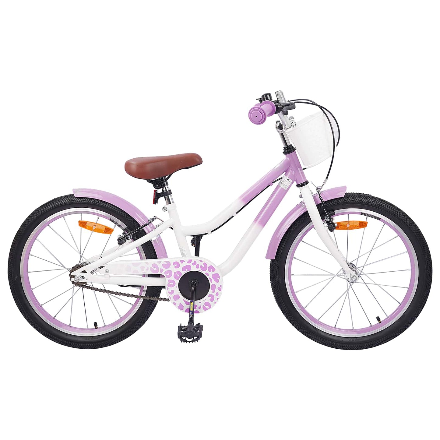 Børnecykel Med Trænehjul 18 tommer til 5-7 år gammel Lilla