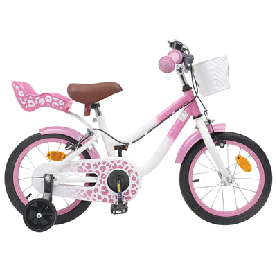Børnecykel Med Trænehjul 12 tommer til 2-4 år gamle Lys pink