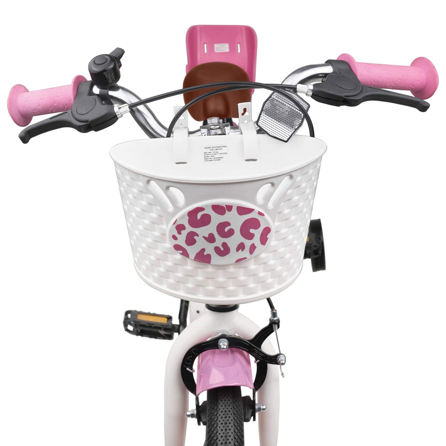 Børnecykel Med Trænehjul 16 tommer til 4-6 år gamle Lys pink