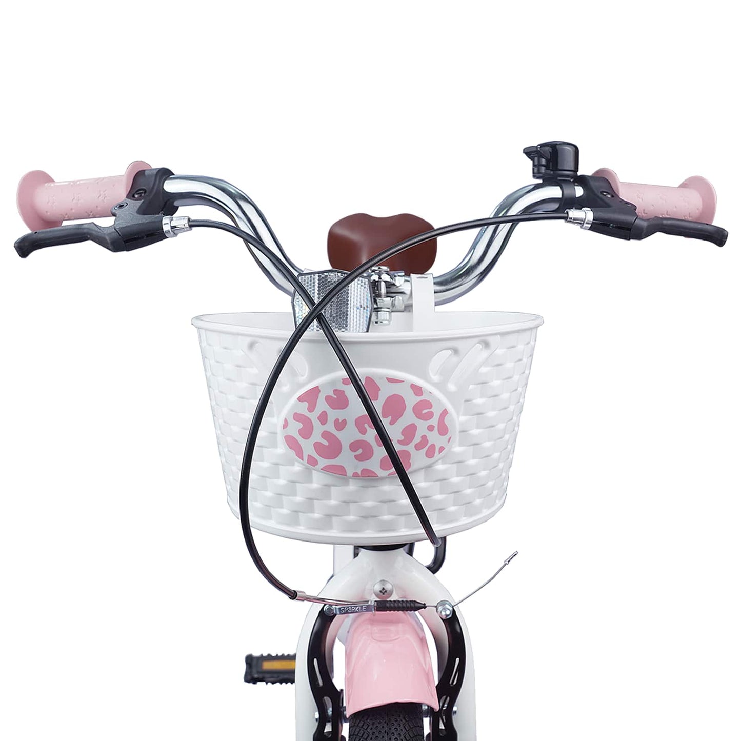 Børnecykel Med Trænehjul 18 tommer til 5-7 år gammel Lys pink