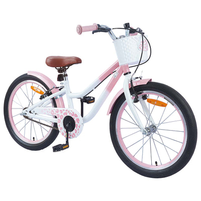Børnecykel Med Trænehjul 18 tommer til 5-7 år gammel Lys pink