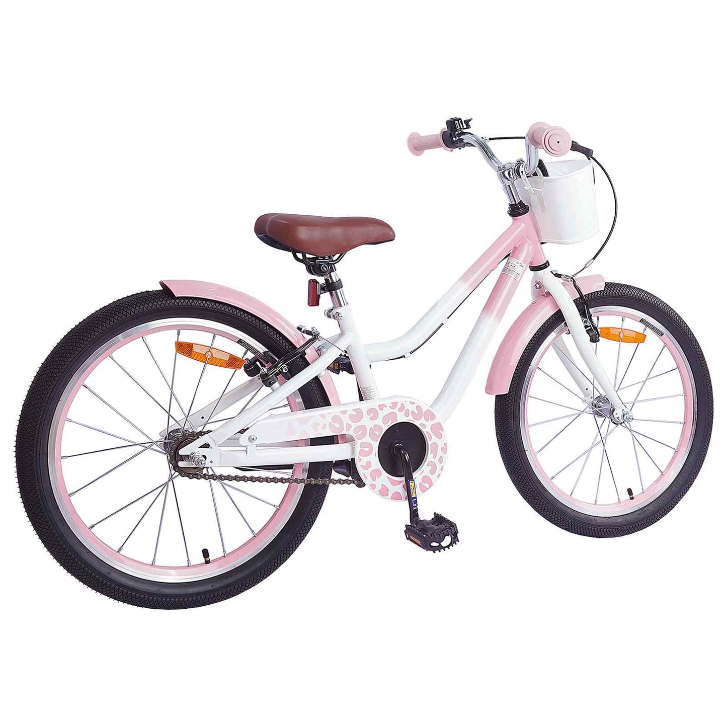 Børnecykel Med Trænehjul 18 tommer til 5-7 år gammel Lys pink