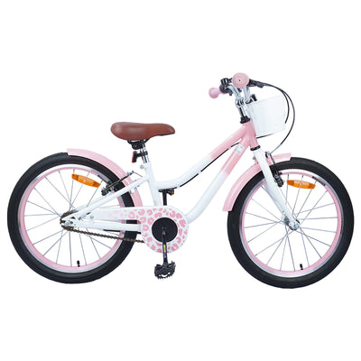 Børnecykel Med Trænehjul 18 tommer til 5-7 år gammel Lys pink