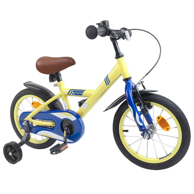 Børnecykel 16 tommer til 4-6 år gamle Gul