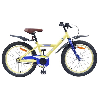 Børnecykel 20 tommer til børn i alderen 6-11 år Gul