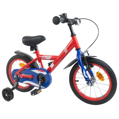 Børnecykel 14 tommer anbefalet til 3-5 år gammel Rød