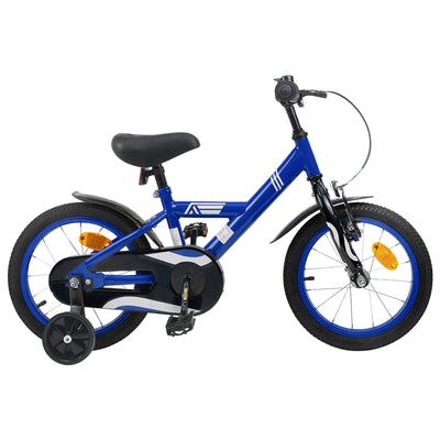 Børnecykel 14 tommer anbefalet til 3-5 år gammel Mørk blå