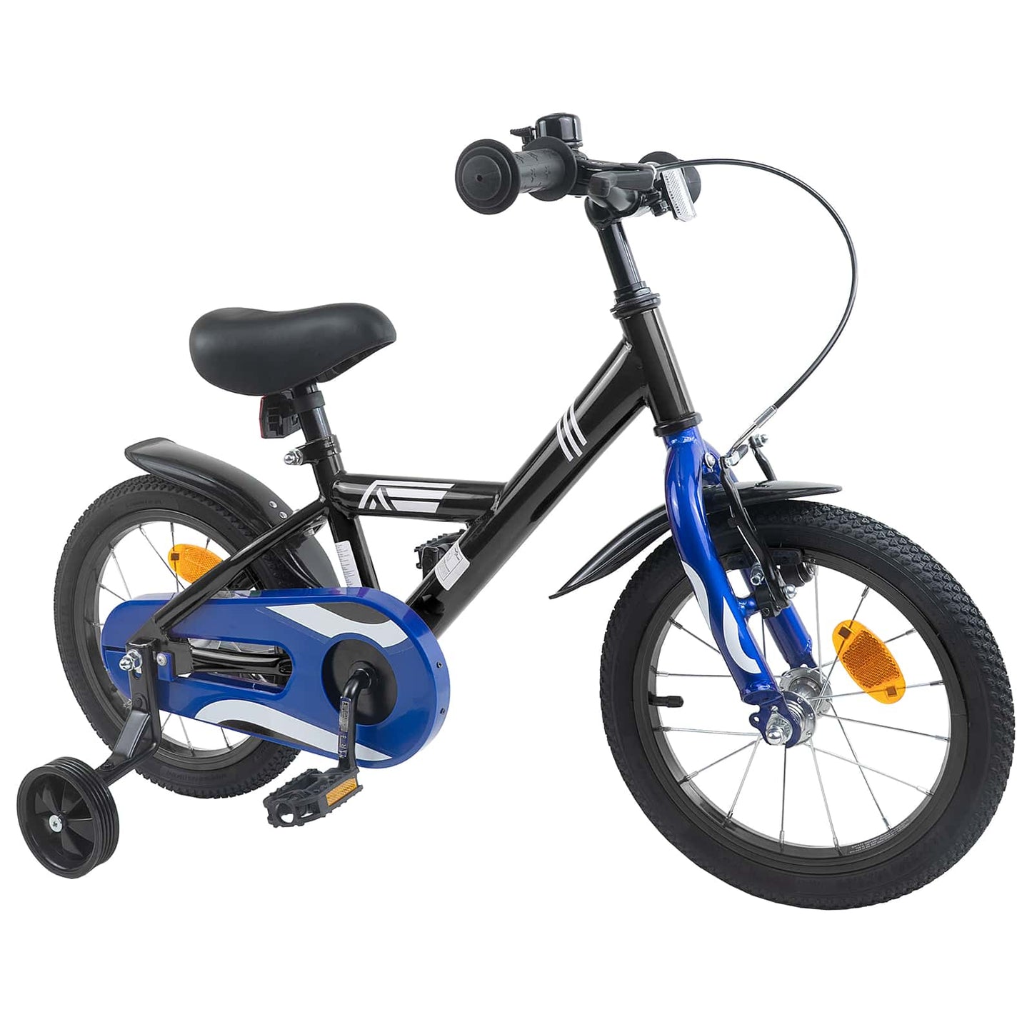 Børnecykel 14 tommer anbefalet til 3-5 år gammel Sort
