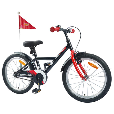 Børnecykel 20 tommer til børn i alderen 6-11 år Sort