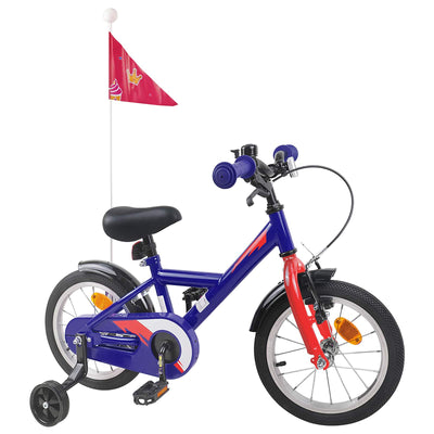 Børnecykel 14 tommer anbefalet til 3-5 år gammel Mørk blå