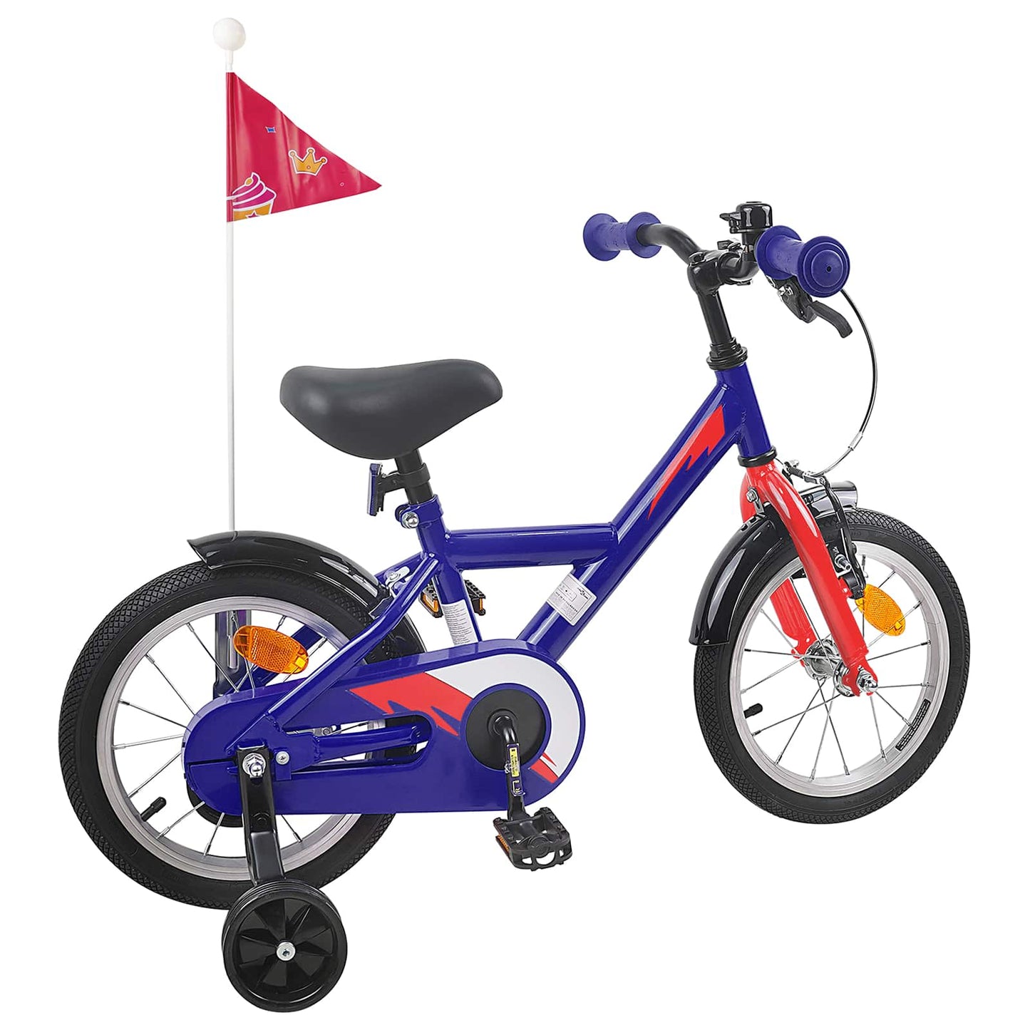 Børnecykel 16 tommer til 4-6 år gamle Mørk blå