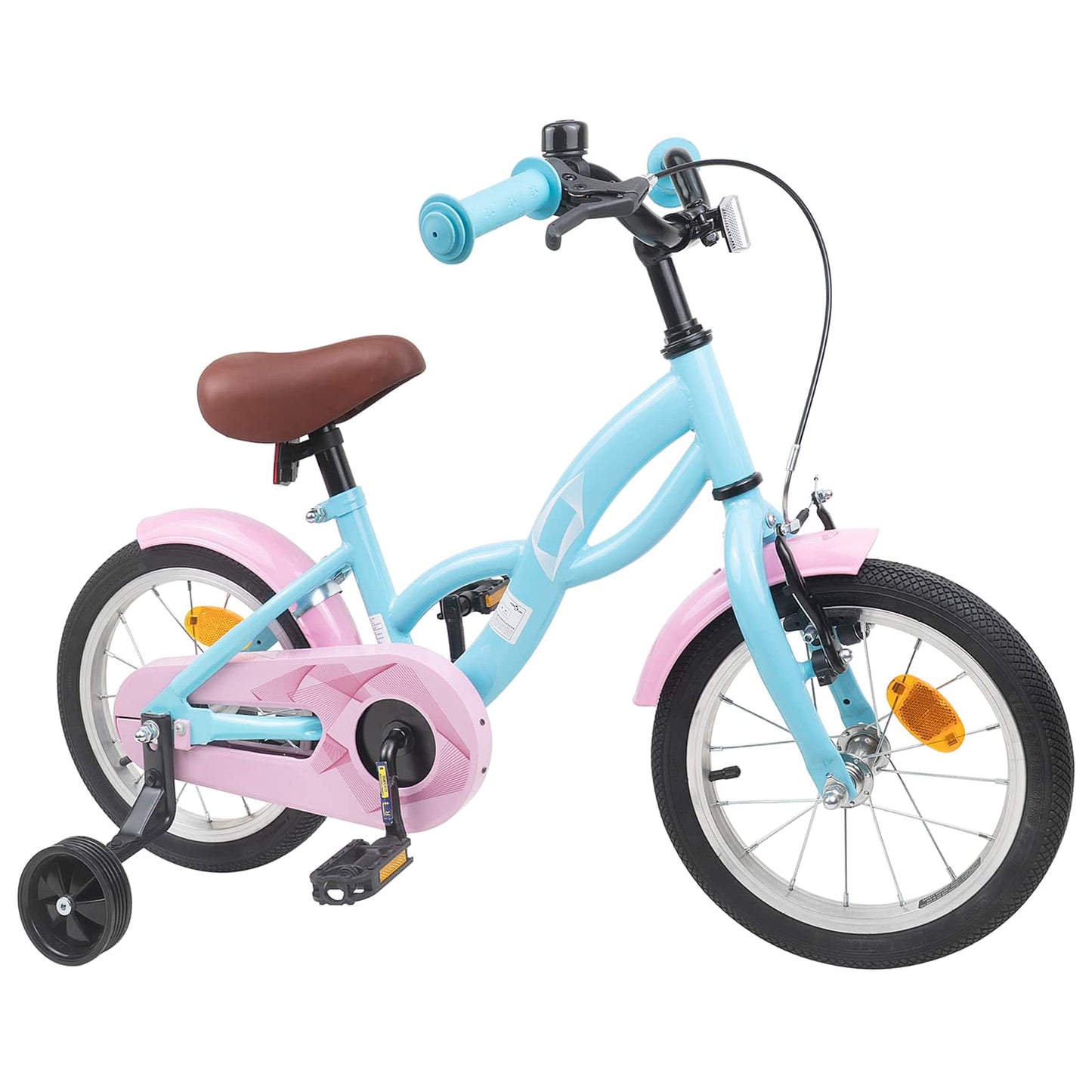 Børnecykel 14 tommer anbefalet til 3-5 år gammel Lyseblå