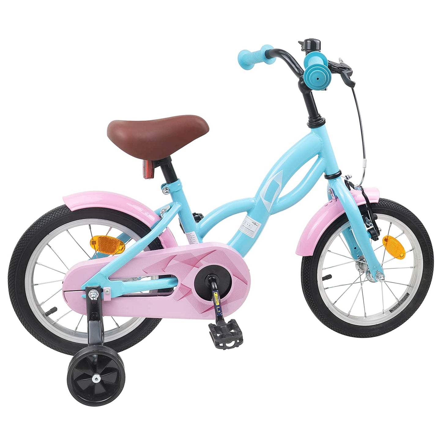 Børnecykel 16 tommer til 4-6 år gamle Lyseblå