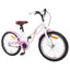 Børnecykel 20 tommer til børn i alderen 6-11 år Hvid