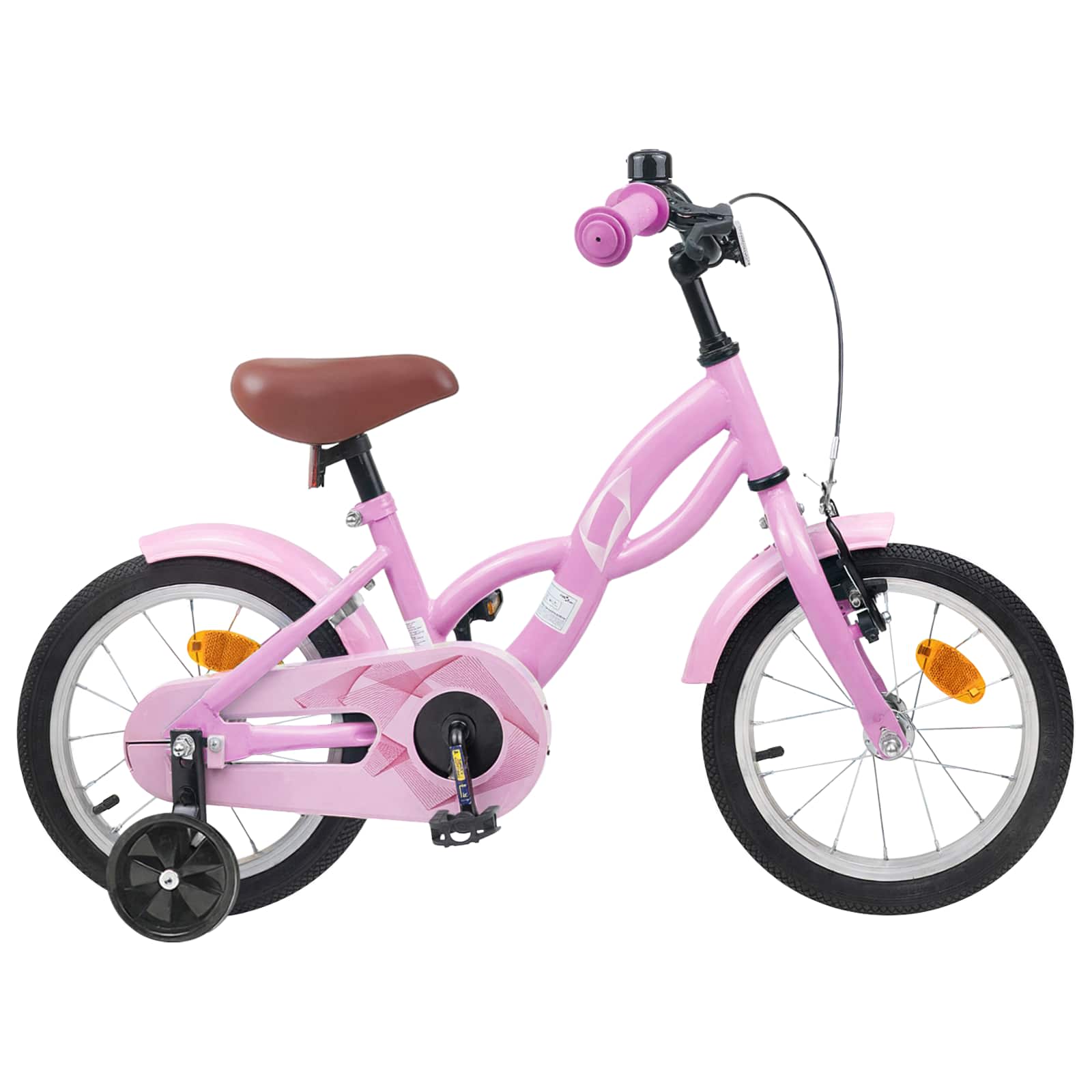 Børnecykel 14 tommer anbefalet til 3-5 år gammel Lys pink billede