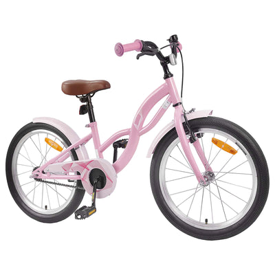 Børnecykel 18 tommer til 5-7 år gammel Lys pink