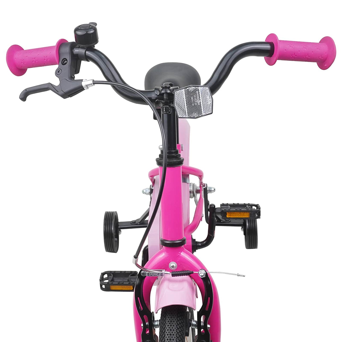 Børnecykel 12 tommer til 2-4 år gamle Mørk pink
