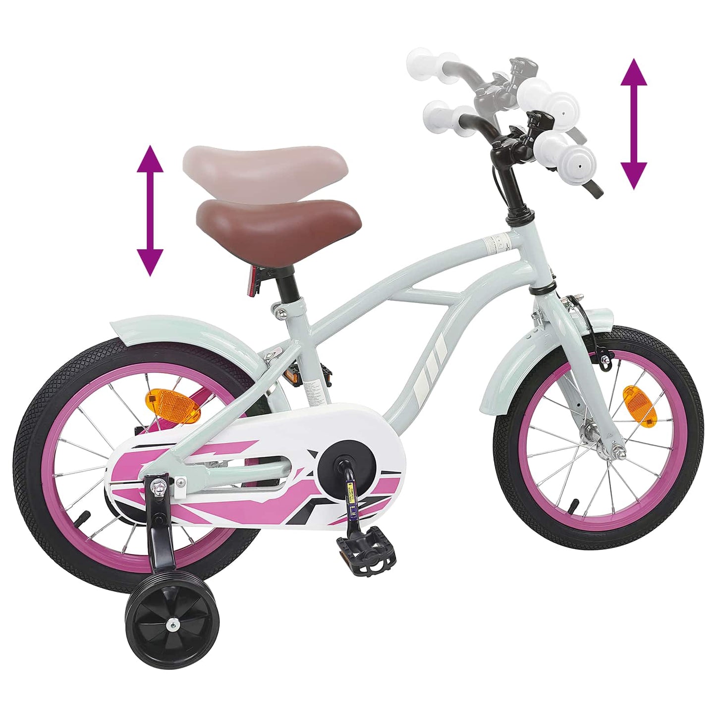 Børnecykel 12 tommer til 2-4 år gamle Lys grøn