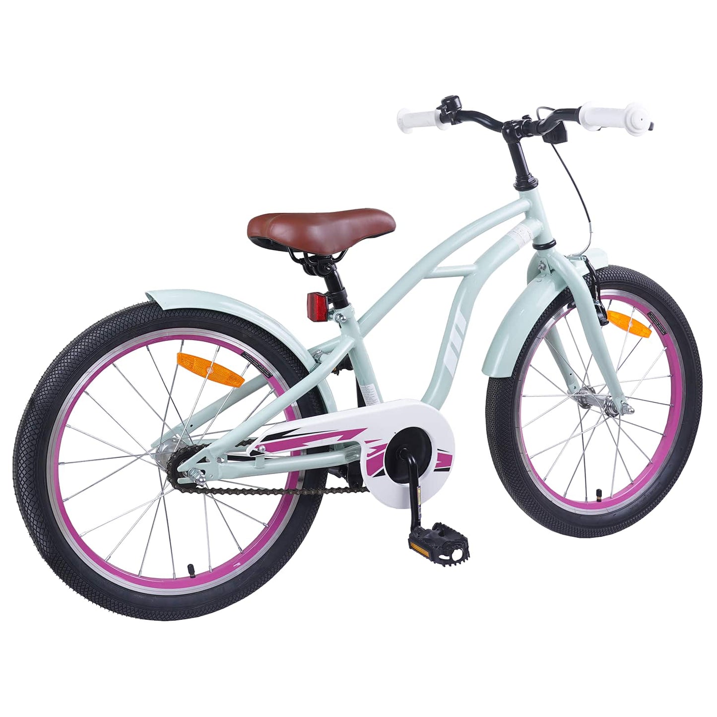Børnecykel 18 tommer til 5-7 år gammel Lys grøn