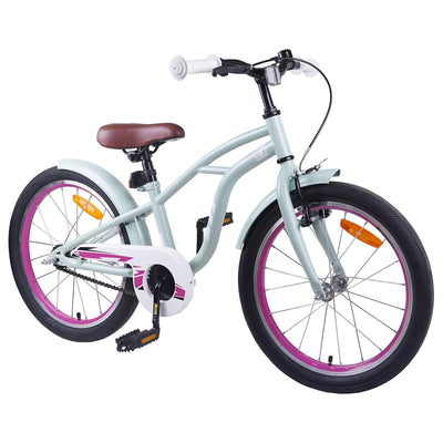 Børnecykel 20 tommer til børn i alderen 6-11 år Lys grøn