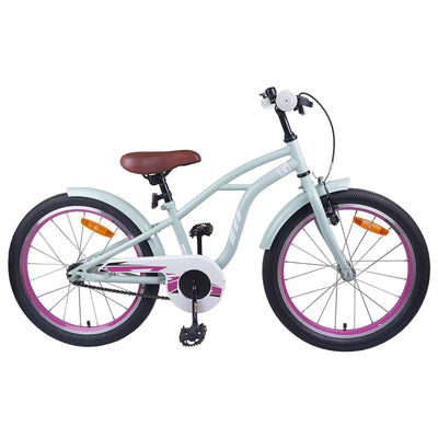Børnecykel 20 tommer til børn i alderen 6-11 år Lys grøn