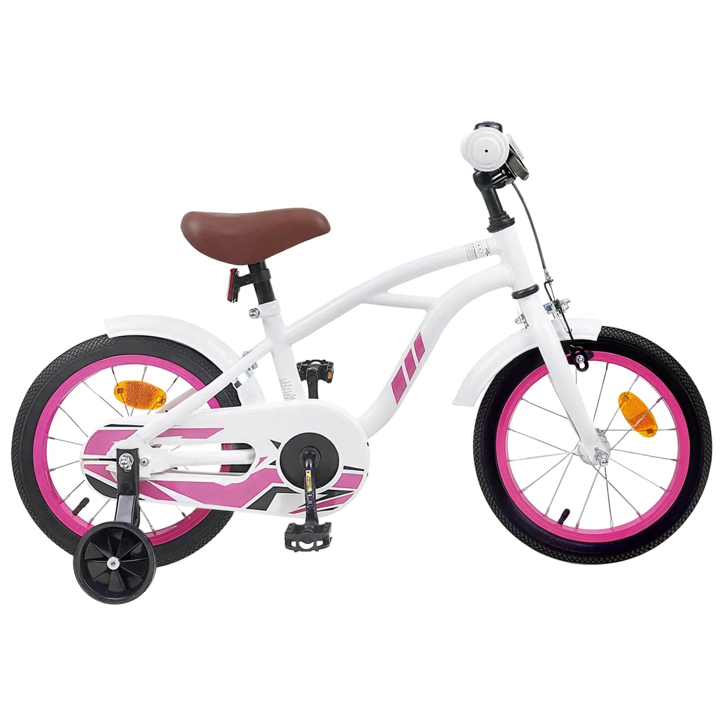 Børnecykel 16 tommer til 4-6 år gamle Hvid