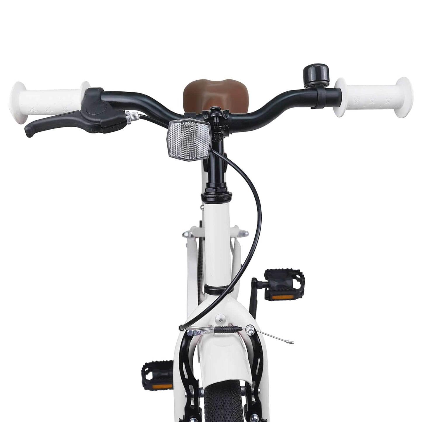 Børnecykel 18 tommer til 5-7 år gammel Hvid