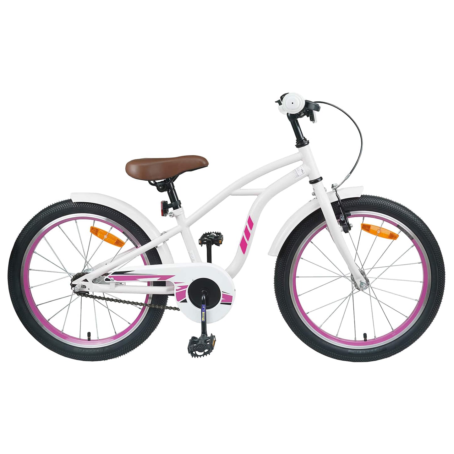 Børnecykel 20 tommer til børn i alderen 6-11 år Hvid