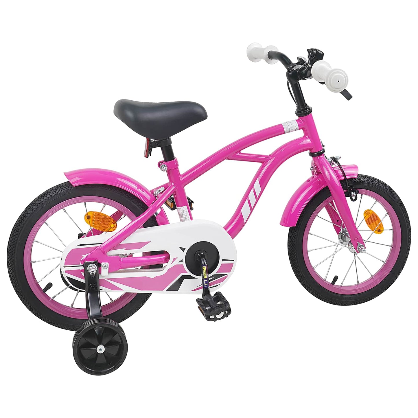 Børnecykel 14 tommer anbefalet til 3-5 år gammel Mørk pink