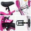 Børnecykel 16 tommer til 4-6 år gamle Mørk pink