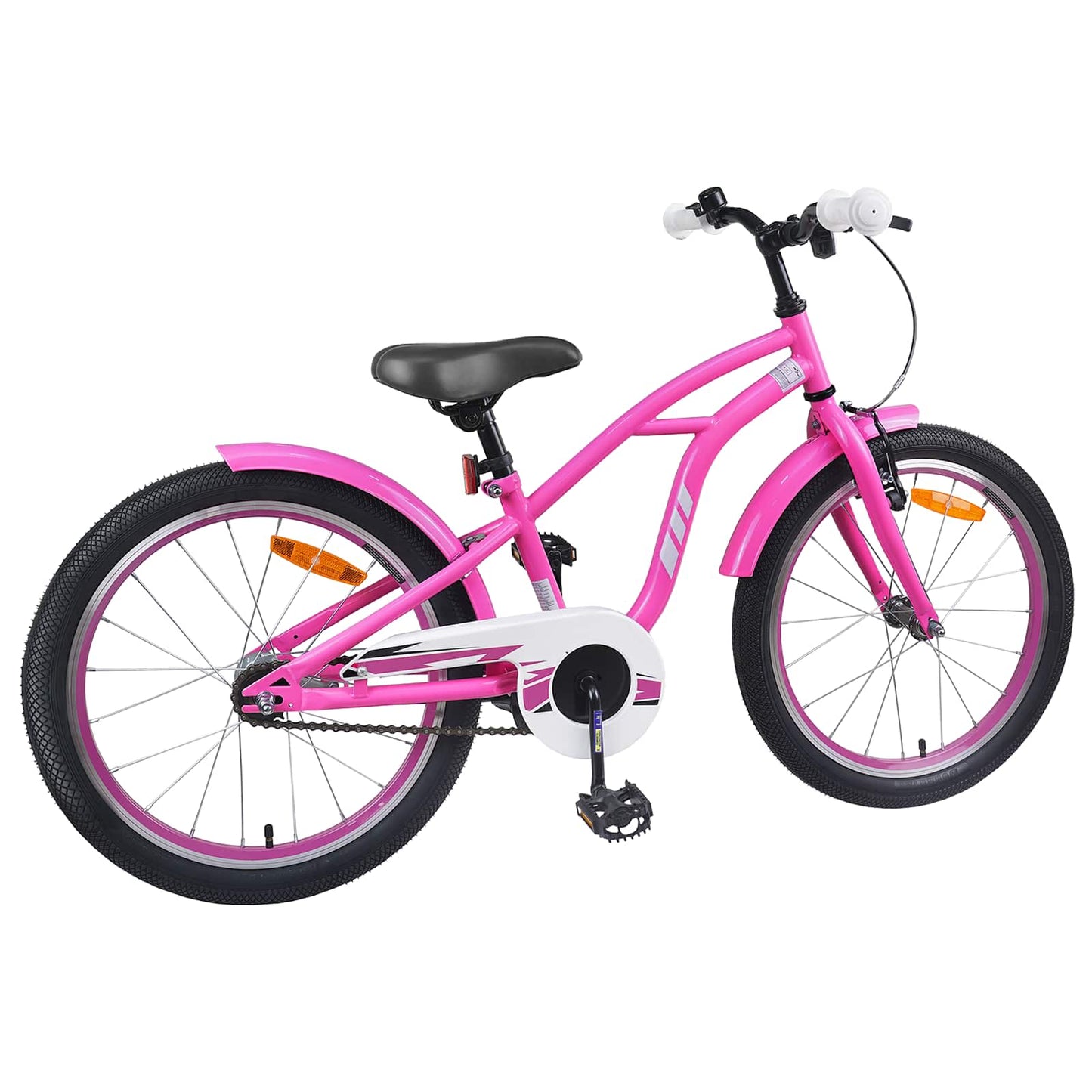 Børnecykel 20 tommer til børn i alderen 6-11 år Mørk pink