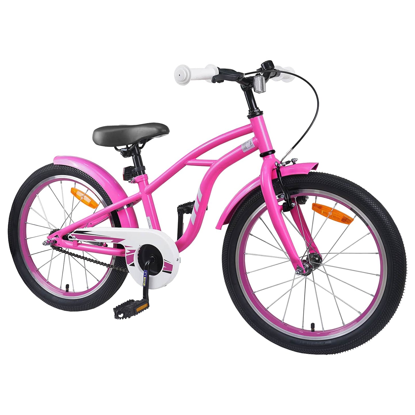Børnecykel 22 tommer til 7-12 år gammel Mørk pink