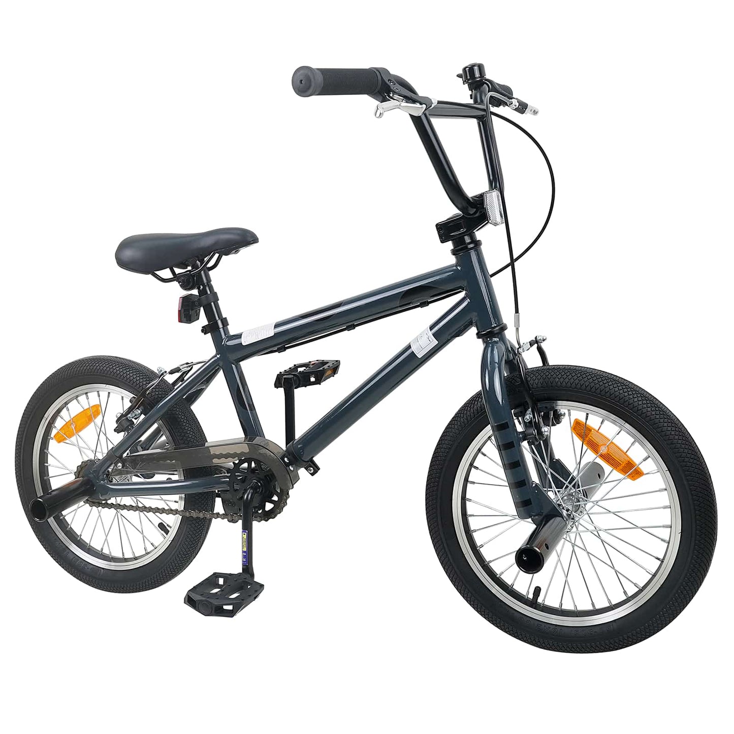 BMX Cykel 16 tommer til 5-8 år gamle Mørkegrå