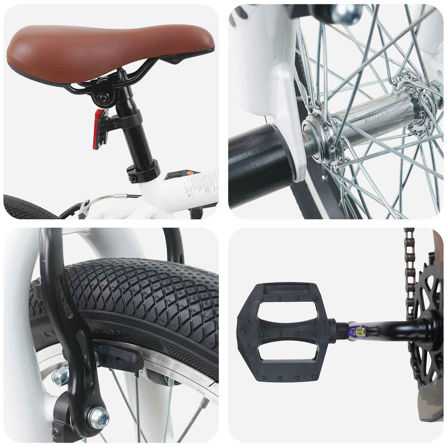 BMX Cykel 20 tommer for over 9 år gammel Hvid