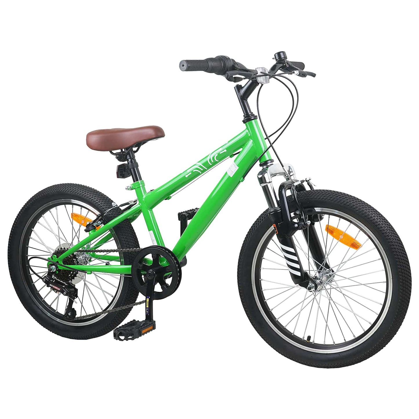 Mountainbike 24 tommer 6-hastighed til 8-12 år Grøn