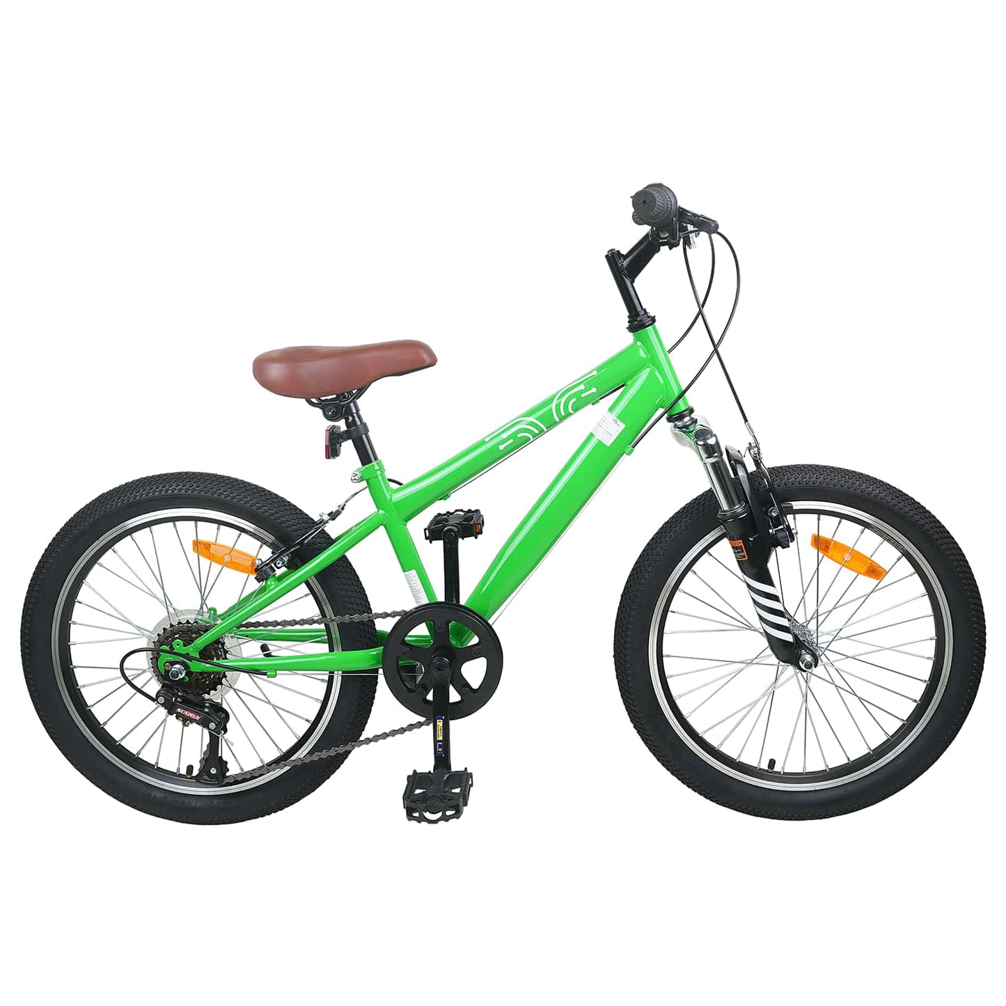 Mountainbike 24 tommer 6-hastighed til 8-12 år Grøn