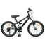 Mountainbike 24 tommer 6-hastighed til 8-12 år Sort