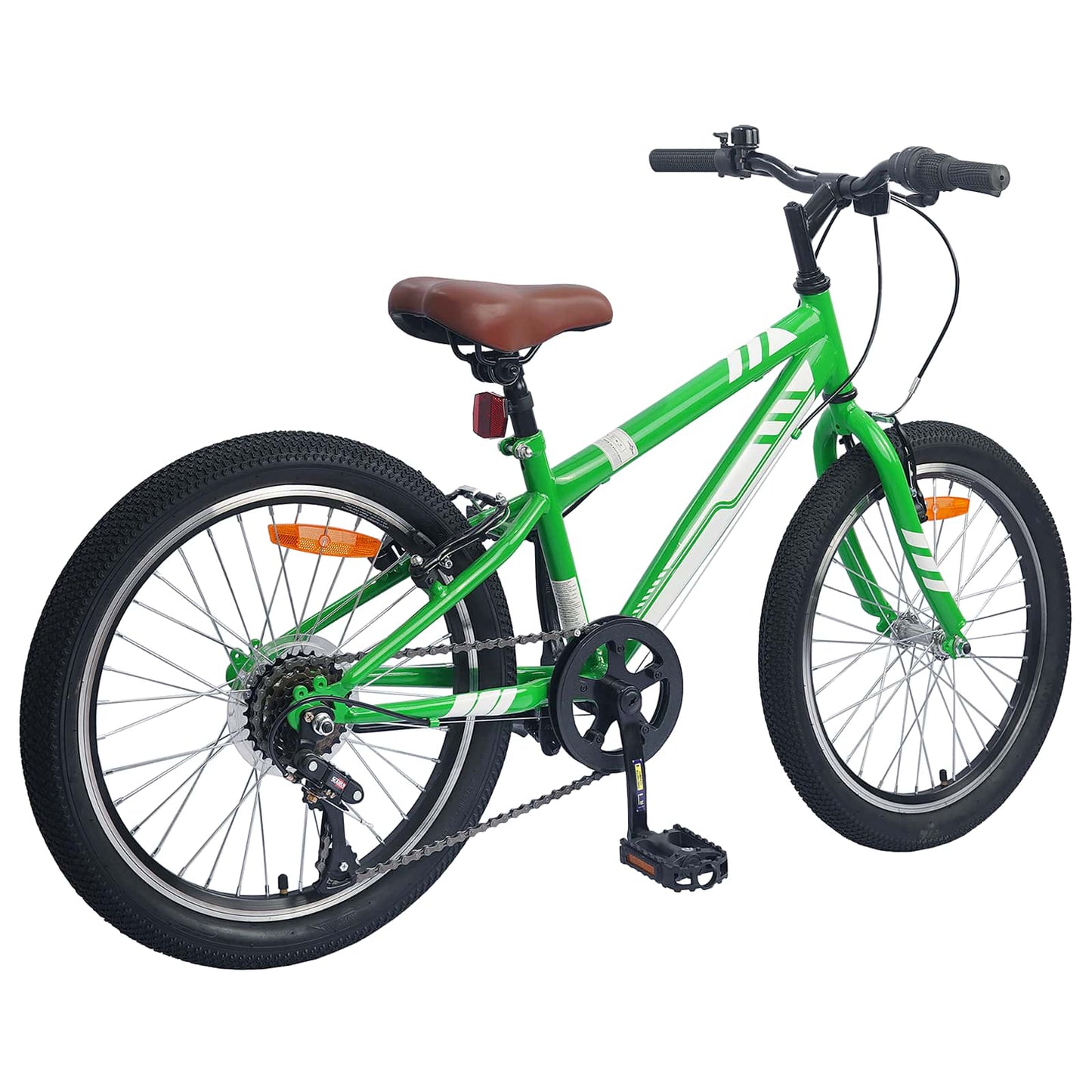 Mountainbike 20 tommer 6-Speed til 5-8 år gamle Grøn