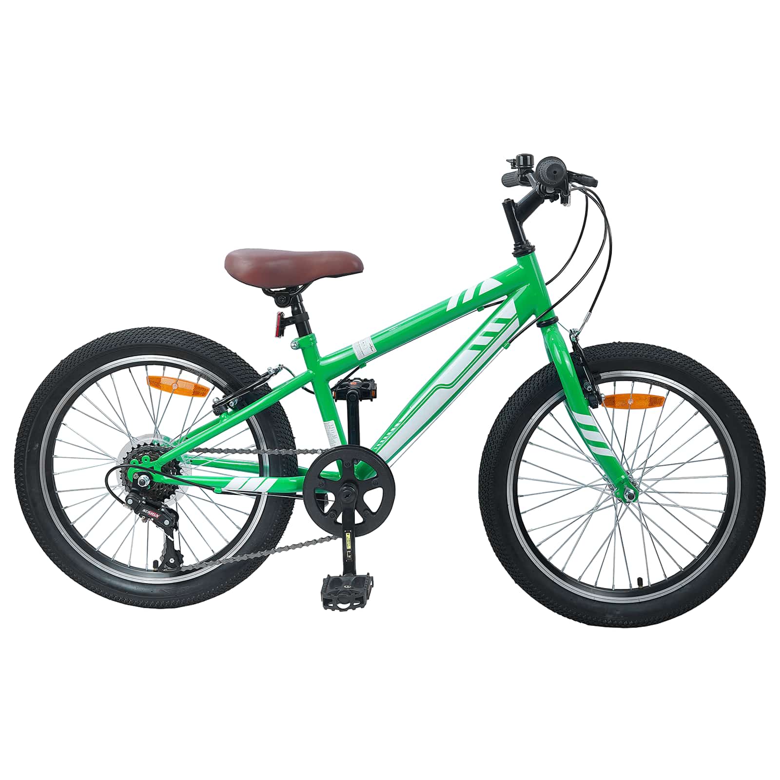 Mountainbike 20 tommer 6-Speed til 5-8 år gamle Grøn