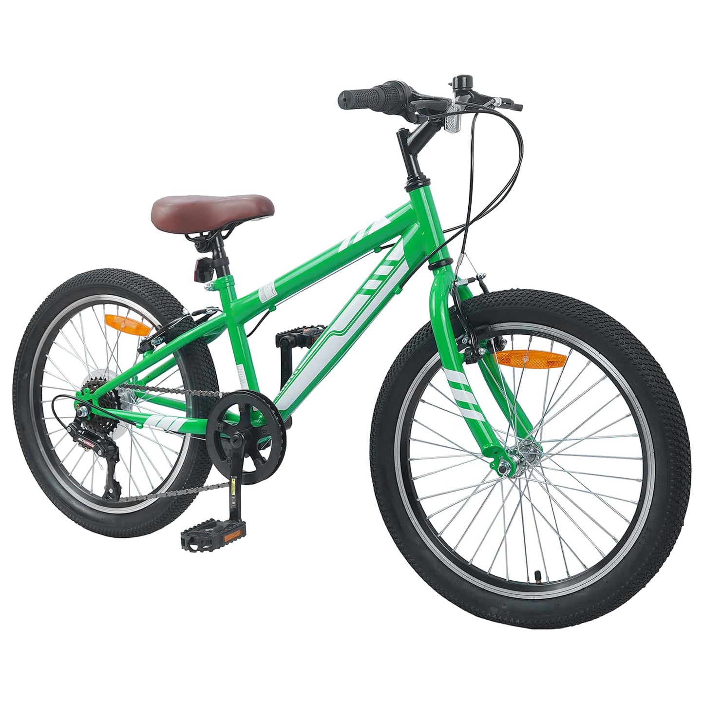 Mountainbike 24 tommer 6-Speed til 8-12 år Grøn