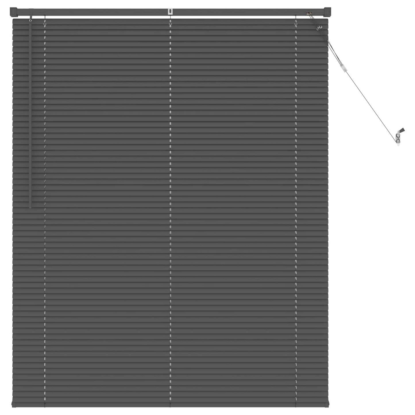 Persienner Sølvgrå 150 x 120 cm 25 mm PVC