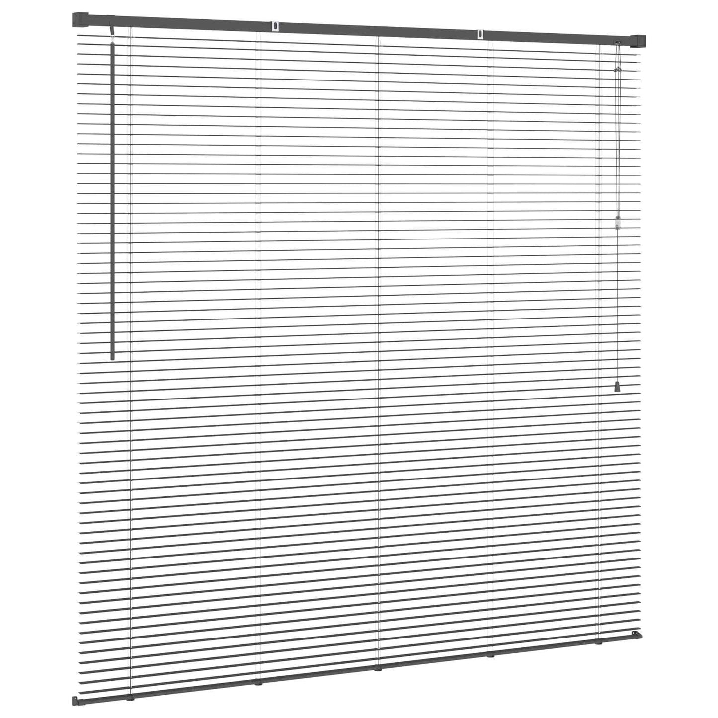 Persienner Sølvgrå 150 x 130 cm 25 mm PVC